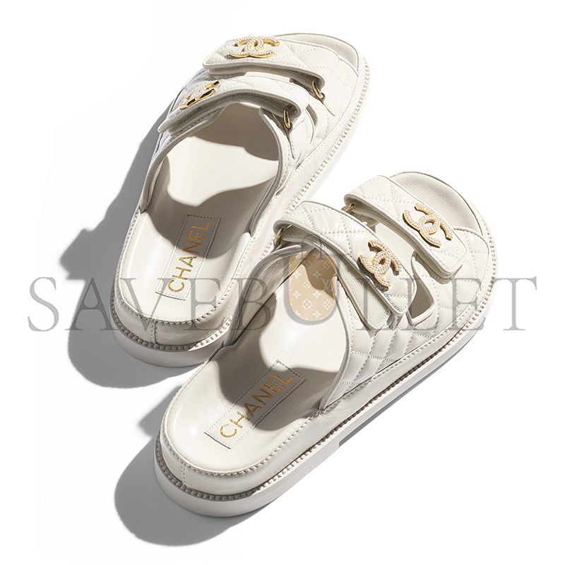 Ch*el mules shiny lambskin g45507